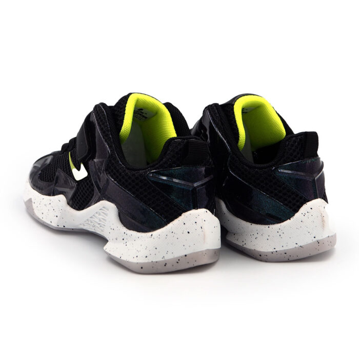 Fashion Sneakers for Women  with A Mesh and PU Upper with Glitter Accents, EVA Outsole, Lace-Up Closure (1092618 - black Green) - Image 4