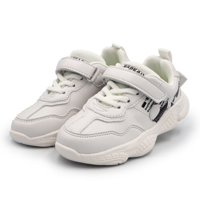 Babear: Casul Shoe For Children Clean Lines & Comfort in White Casual Shoes (Sizes 26-30 EUR)(B- 1093536 white)