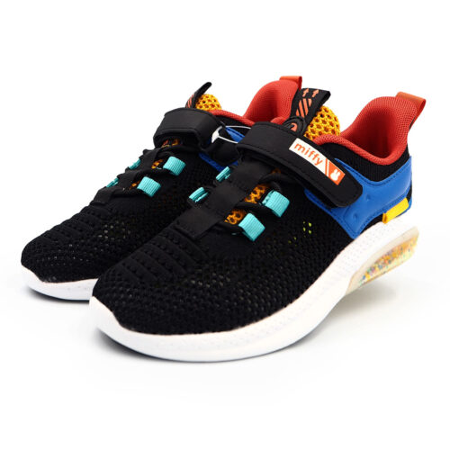 Miffy Yellow Mesh Slip-On Sneakers for Girls Breathable Hoes with Strap for Children(B - 62617 Black Oragne)