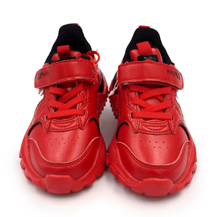 Miffy Rabit Children's Casual Red PU Leather Light Comfortable Tennis Shoes (B- 61726 - Red) - Image 2