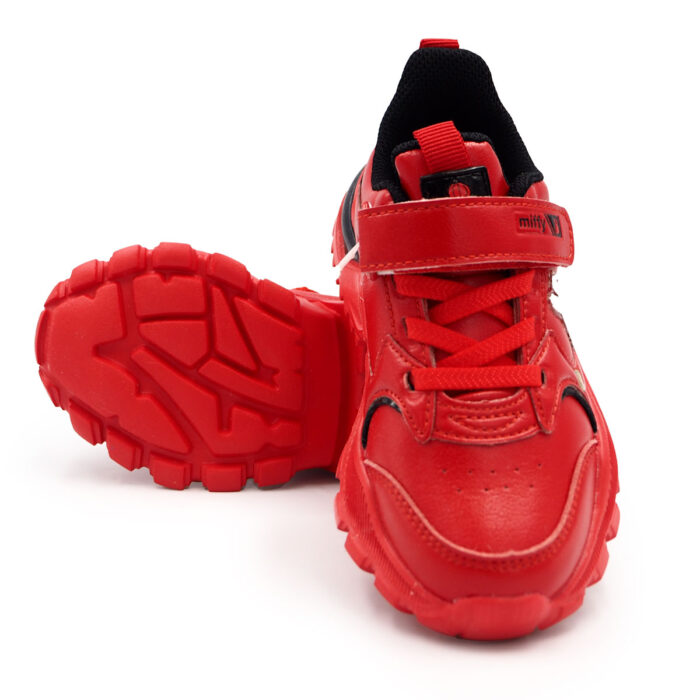 Miffy Rabit Children's Casual Red PU Leather Light Comfortable Tennis Shoes (B- 61726 - Red) - Image 5