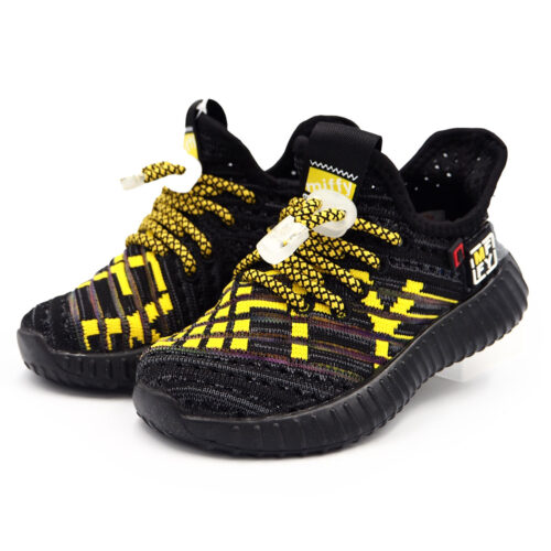 Miffy  Boys Girls Trainers Kids Sneakers Athletic Casual Running Shoes Child Sports Walking Shoes Fashion Comfortable B- 62136 - Black Yellow