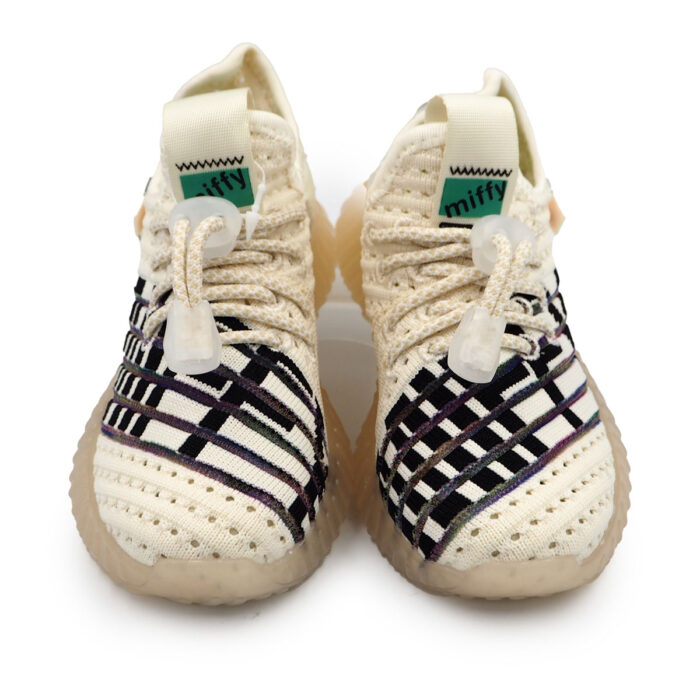 Miffy Fun White Sneakers with Light Blinking on Steps - Shoe for Kids B - 62136 white black - Image 2