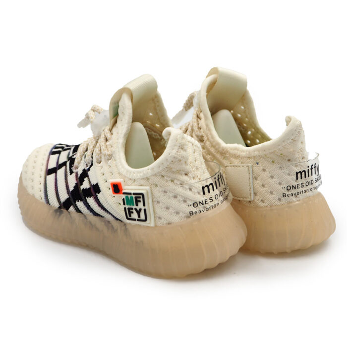 Miffy Fun White Sneakers with Light Blinking on Steps - Shoe for Kids B - 62136 white black - Image 4