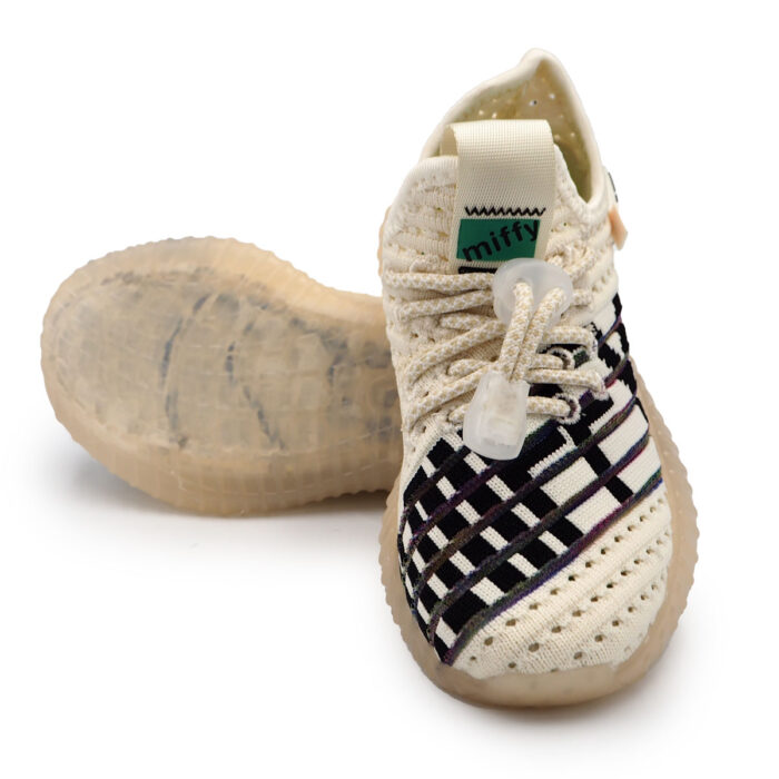 Miffy Fun White Sneakers with Light Blinking on Steps - Shoe for Kids B - 62136 white black - Image 5