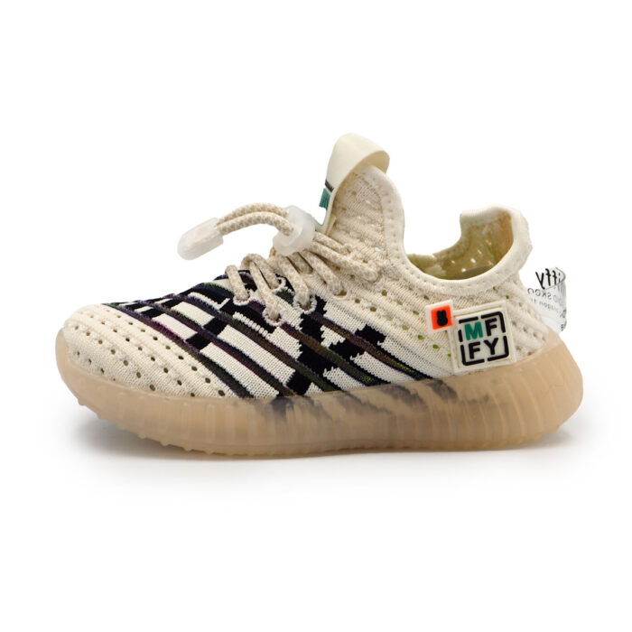 Miffy Fun White Sneakers with Light Blinking on Steps - Shoe for Kids B - 62136 white black - Image 6