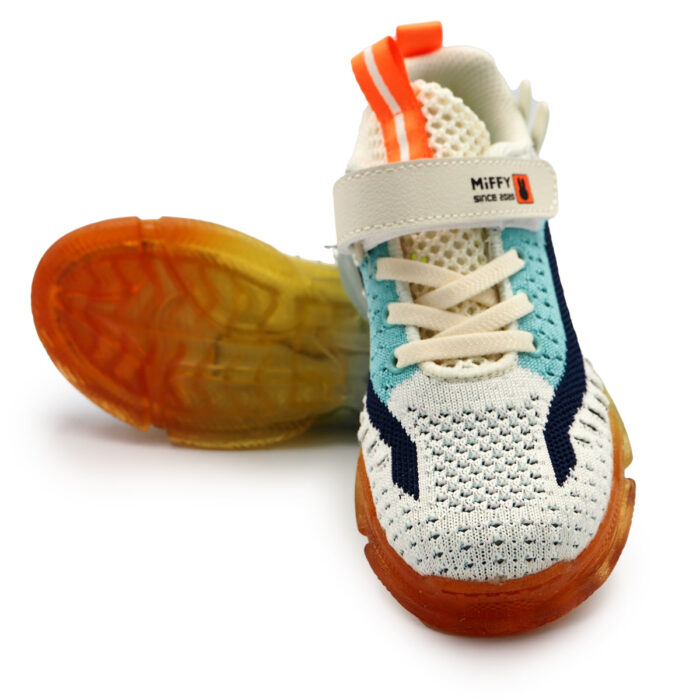 Children's Shoes Boys Summer and Autumn Mesh Breathable Lightweight Children's Shoes Middle School StudentB- 62116 white - Image 5