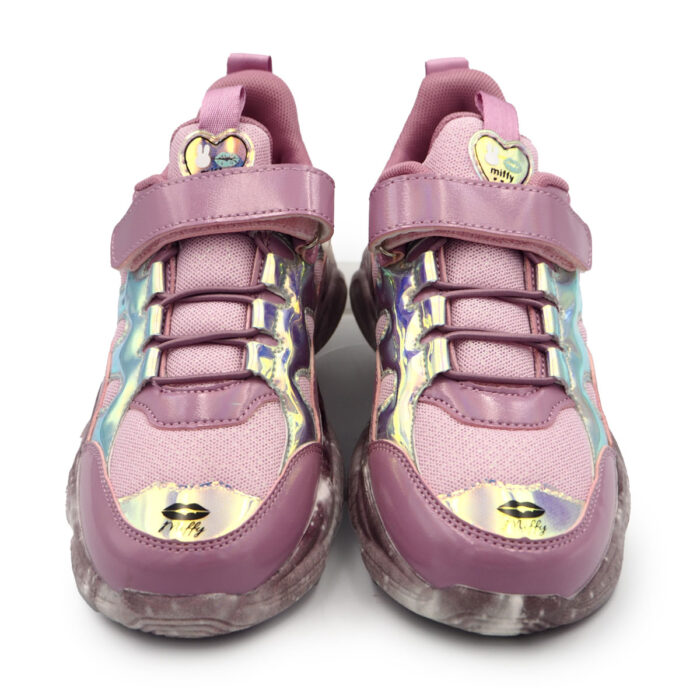 Miffy Comfy Fashion Pink - Gold Sneakers for Women size From 32 - 37 Easy On/Off) - Kastu (B - 61667 Gold purple) - Image 2