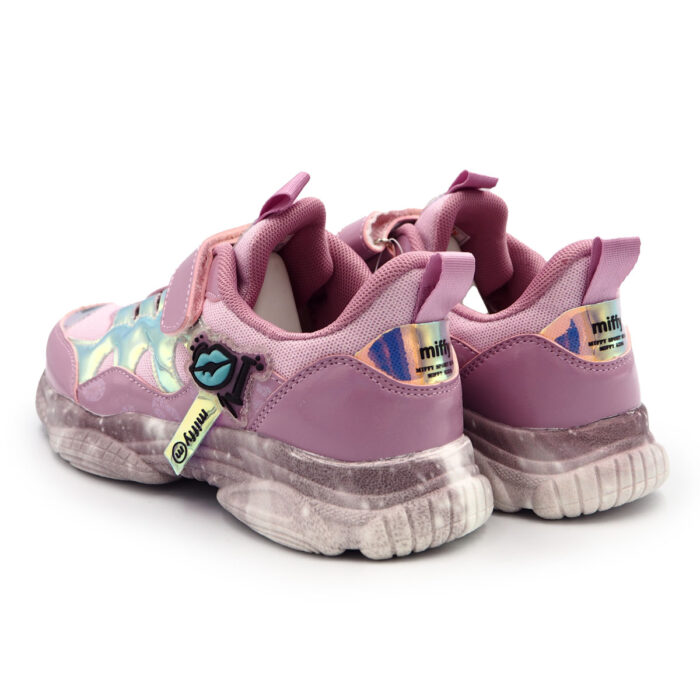 Miffy Comfy Fashion Pink - Gold Sneakers for Women size From 32 - 37 Easy On/Off) - Kastu (B - 61667 Gold purple) - Image 4