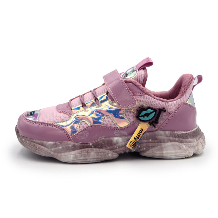 Miffy Comfy Fashion Pink - Gold Sneakers for Women size From 32 - 37 Easy On/Off) - Kastu (B - 61667 Gold purple) - Image 6