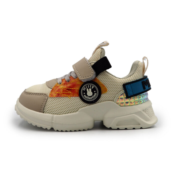 Miffy Girls Chidlren Fashion Sneakers with A Mesh and PU Upper with Glitter Accents, EVA Outsole, Lace-Up ClosureB- 61286 - Image 6
