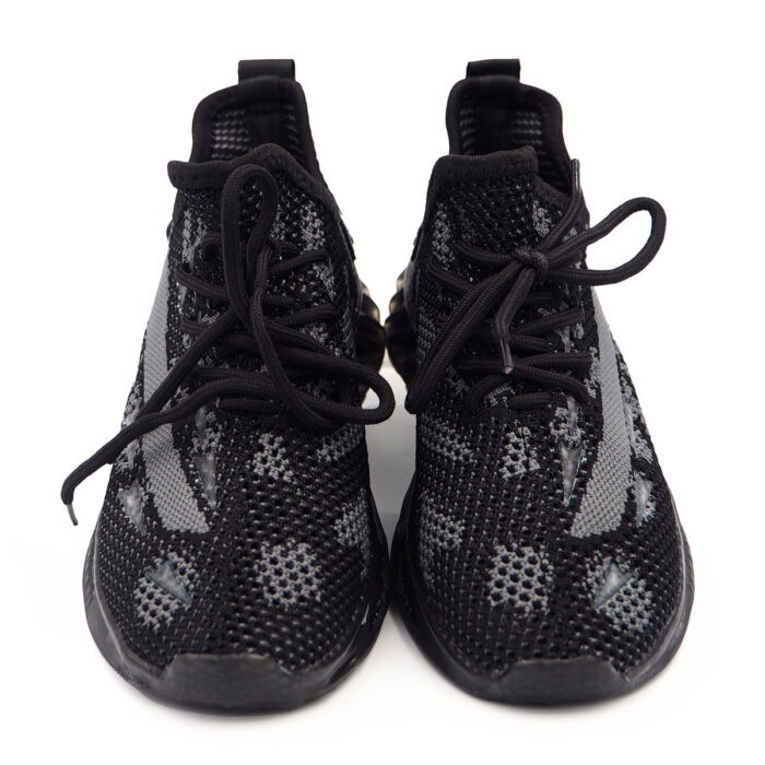 Running Shoes for Man Size from 32 to 37- Black Sport Casul Shoe (B- 21219  Black) - Image 2