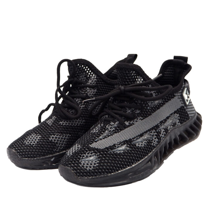 Running Shoes for Man Size from 32 to 37- Black Sport Casul Shoe (B- 21219  Black)