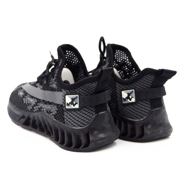 Running Shoes for Man Size from 32 to 37- Black Sport Casul Shoe (B- 21219  Black) - Image 4