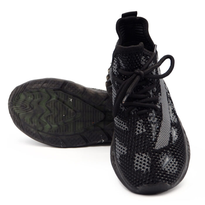 Running Shoes for Man Size from 32 to 37- Black Sport Casul Shoe (B- 21219  Black) - Image 5