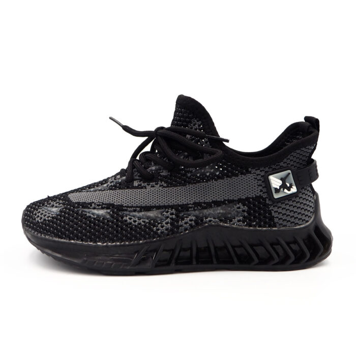 Running Shoes for Man Size from 32 to 37- Black Sport Casul Shoe (B- 21219  Black) - Image 6