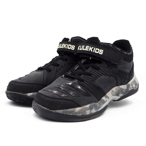 Cushion Training Shoes Athletic Shoes Anti-Slip Cushioning Synthetic For Man - Boys - Running Shoe Blue (B - KD5047 Black)