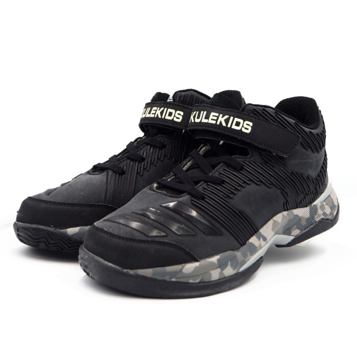 Cushion Training Shoes Athletic Shoes Anti-Slip Cushioning Synthetic For Man - Boys - Running Shoe Blue (B - KD5047 Black)