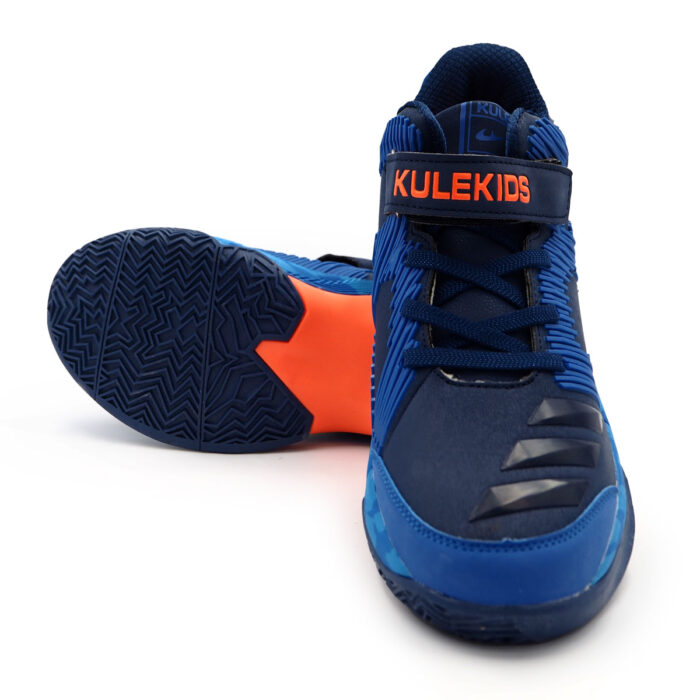 Kule Kids Cushion Training Shoes Athletic Shoes Anti-Slip Cushioning Synthetic For Man - Boys - Running Shoe Blue (B - KD5047 Blue) - Image 5