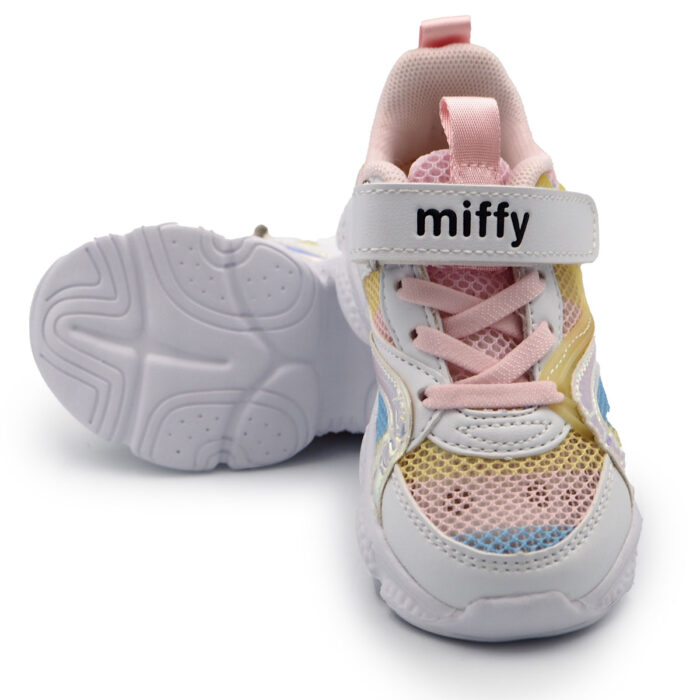 Miffy Eye-Catching Miffy Shoes for Boys or Girls Multicolor Sneakers for Kids (B- 12066-pink Mesh) - Image 5