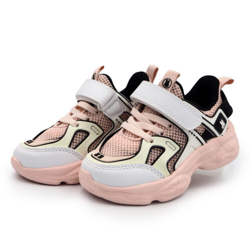 Pink Sneakers for Girls (Easy On/Off) Pink Color School Girls Shoes - Kasut Anak-Anak(B - 62256-Pink)