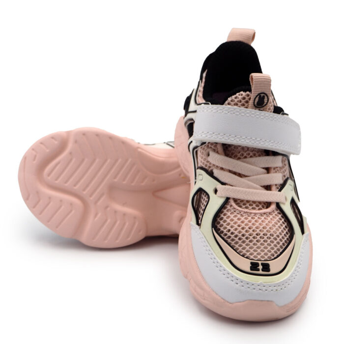 Pink Sneakers for Girls (Easy On/Off) Pink Color School Girls Shoes - Kasut Anak-Anak(B - 62256-Pink) - Image 5