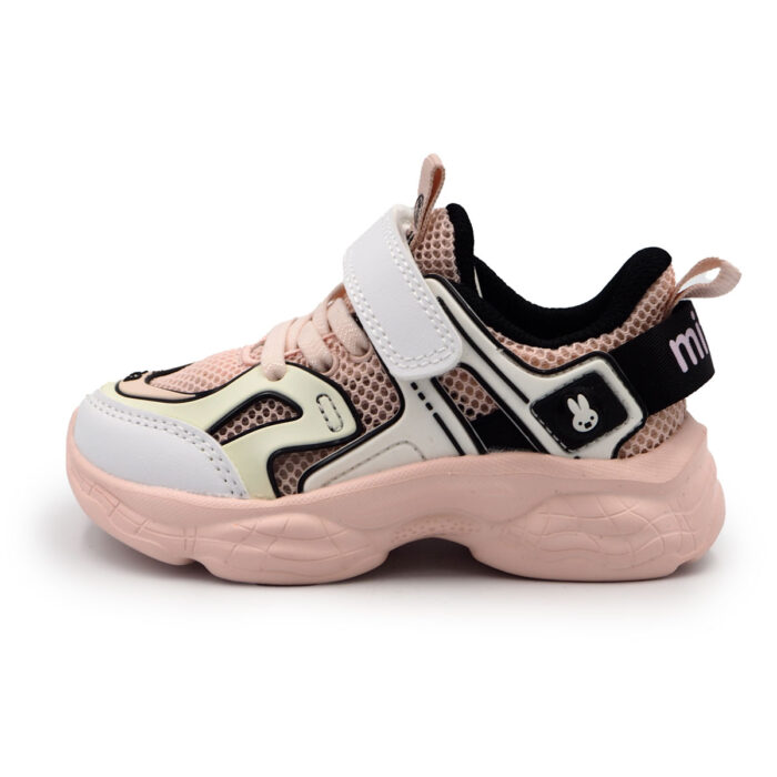 Pink Sneakers for Girls (Easy On/Off) Pink Color School Girls Shoes - Kasut Anak-Anak(B - 62256-Pink) - Image 6