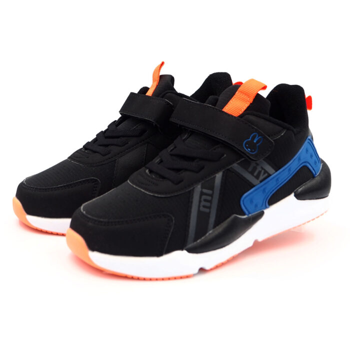 Miffy Men Casul Every Day Wear Size 31 - 37 - Kasut Lelaki Boys Shoes (B- 85057  Black Orange)