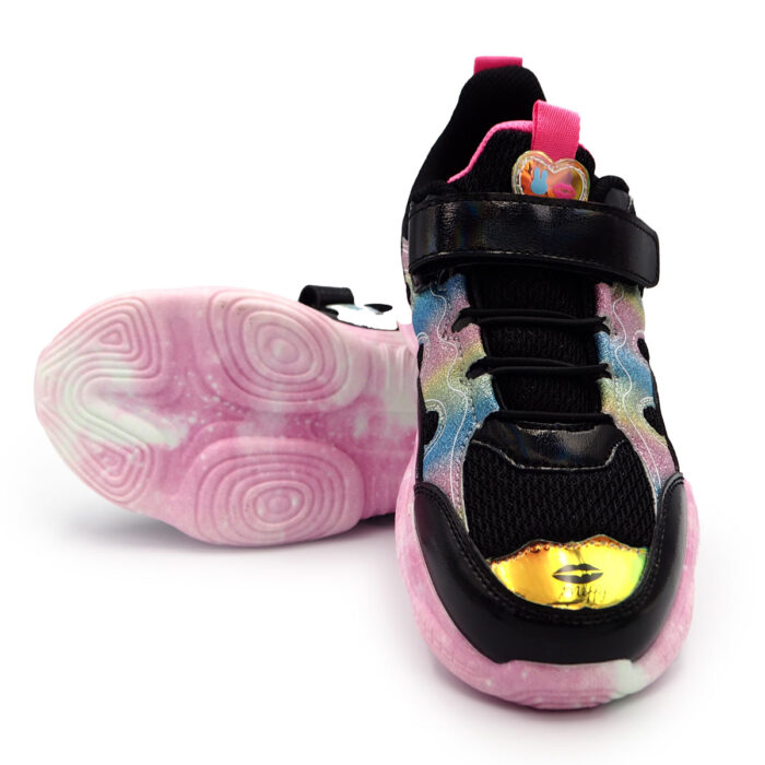 Miffy Fashion Running Shoes for Kids Girls Pink black Mesh Breathable Sneakers Sport Kasut  B - 61667 - Image 5