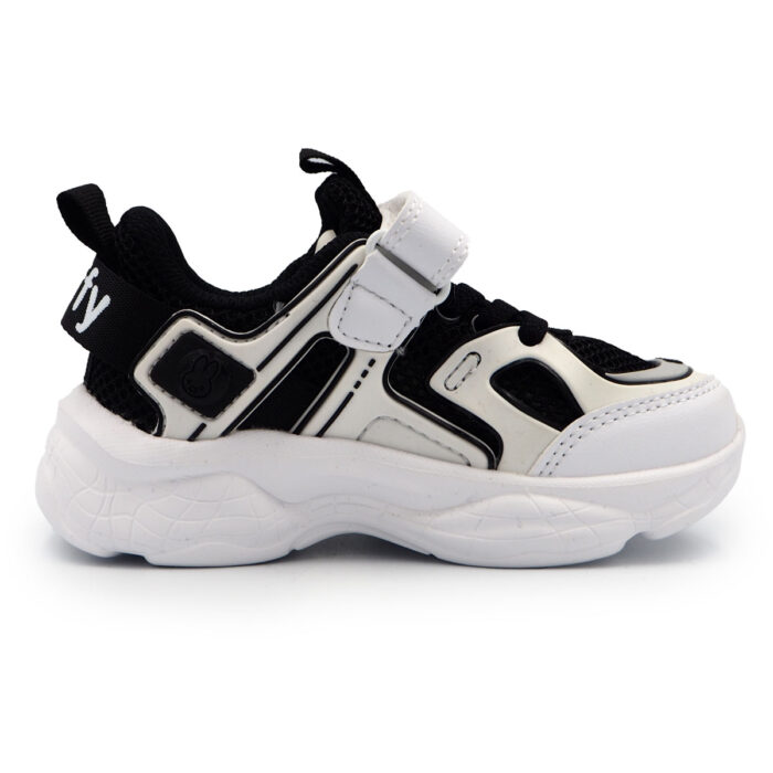 White Sneakers for Boys (Easy On/Off) White Color School Boys Shoes - Running Kasut Anak-Anak(B - 62256-White) - Image 7