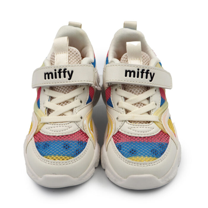 Miffy Eye-Catching Miffy Shoes for Boys or Girls Multicolor Sneakers for Kids (B- 12066-White  Mesh) - Image 2