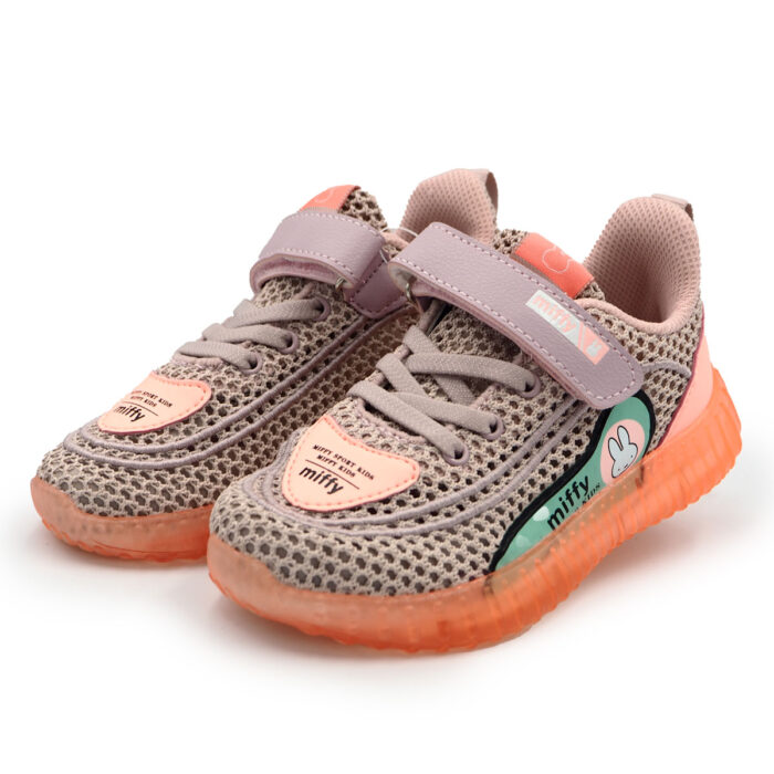 Miffy Kids Shoes for Activites & Sports - Mesh Breathable Stylish Brown Sneakers for Kids B- 62286   Brown