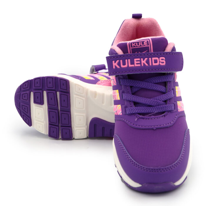 Kule Kids:Boys & Girls Casual Shoes Bold Style Meets Comfort in Black Plum (Sizes 26-31 EUR ) (B- Kx2079 - PURPLE) - Image 5