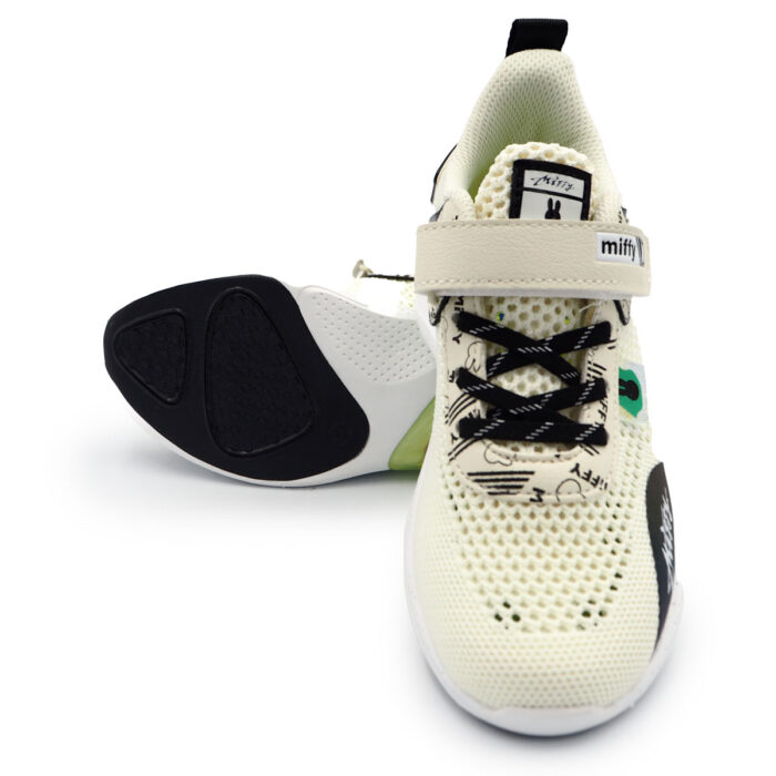 Miffy Gym Sneakers Sport Fitness Lace-Up Running For Man size 31 to 37 (B- 62487  White Mesh) - Image 5