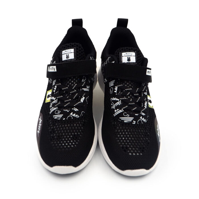 Miffy Gym Sneakers Sport Fitness Lace-Up Running For Man size 31 to 37 (B- 62487  Black Mesh) - Image 2