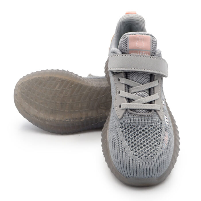 Boy's & Girl's Mesh Breathable Lightweight Shoes for Traveling Walk in Kastut Wanita LelakiB- 61657 Gray - Image 5