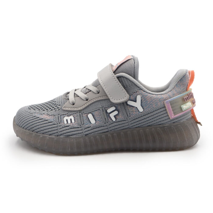 Boy's & Girl's Mesh Breathable Lightweight Shoes for Traveling Walk in Kastut Wanita LelakiB- 61657 Gray - Image 6