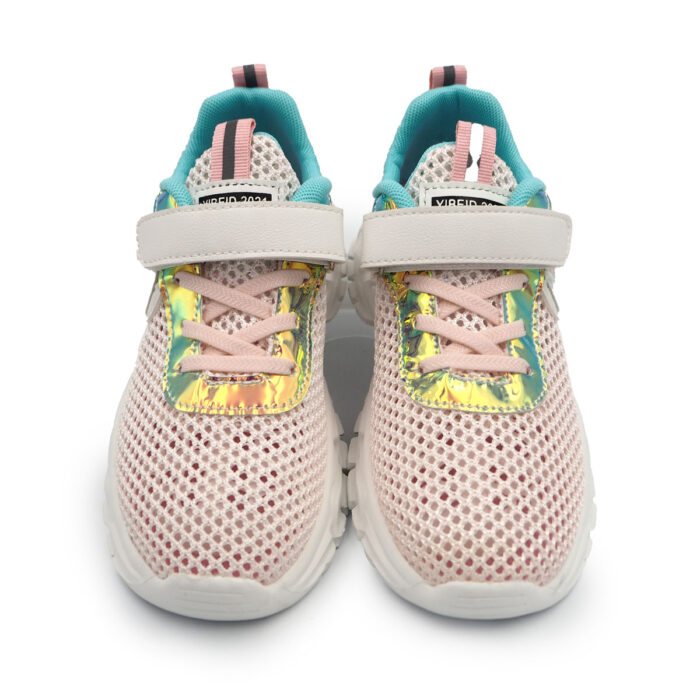 Pink Mesh Casual Shoes for Girls, Trendy Sneaker Kasut Wanita PerempuanB- 21221 Pink - Image 2