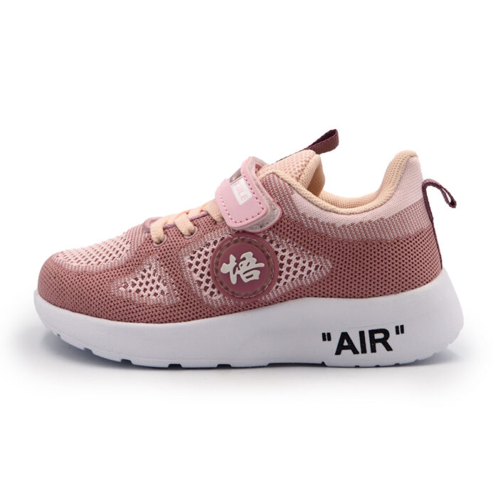 Soaring Style & Comfort: Pink Flying Fabric & Leather Shoes (Sizes 26-31 EUR) B- kx2228 Pink - Image 6