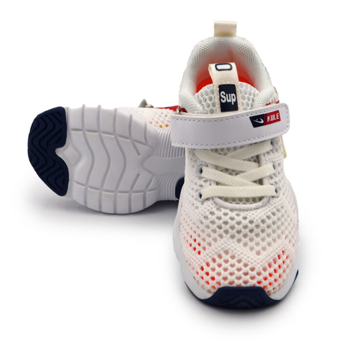 Kule Kids: Take Flight in Style with White Running Shoes for Boys & Girls Kids, Children  (B- Kx2156 - white) - Image 5