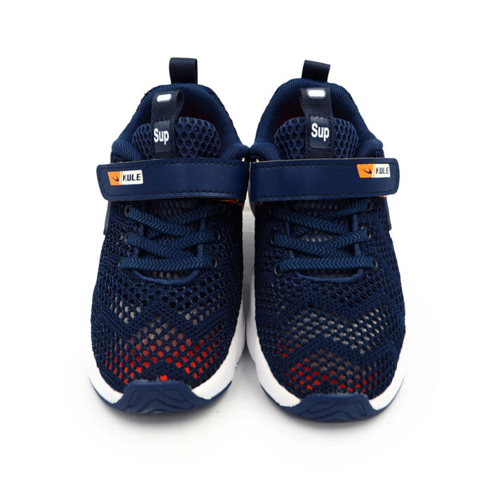 "Kule Kids: Running Shoes For Children Run Wild in Style with Dark Blue Flying Woven  (Sizes 26-31 EUR)  (B- Kx2156 - Blue)" - Image 2