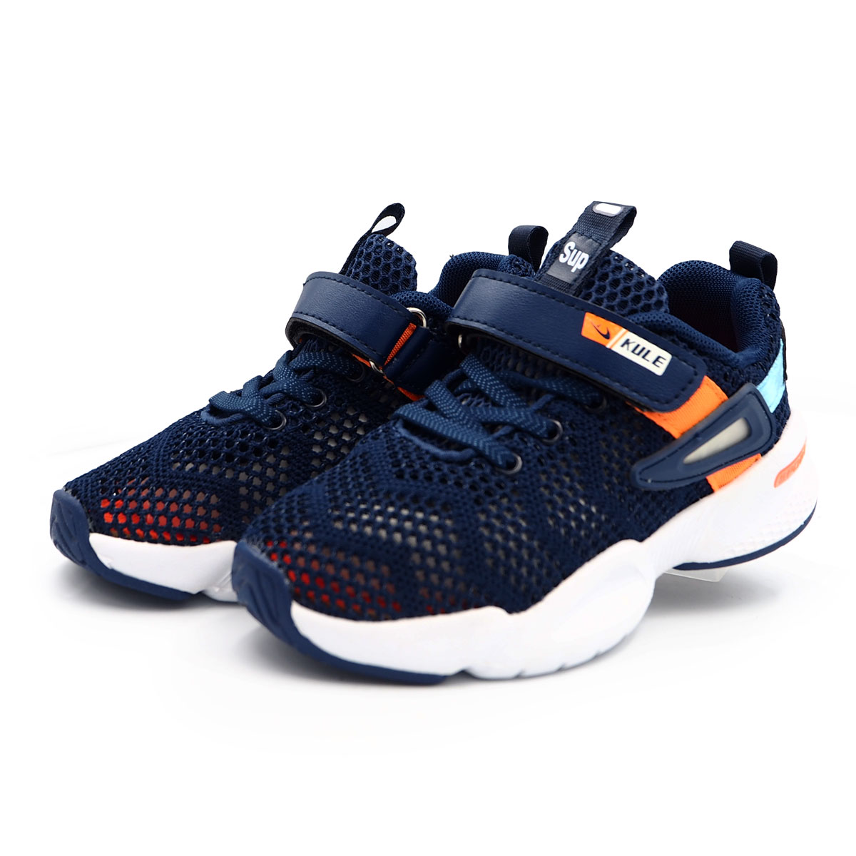 "Kule Kids: Running Shoes For Children Run Wild in Style with Dark Blue Flying Woven  (Sizes 26-31 EUR)  (B- Kx2156 - Blue)"