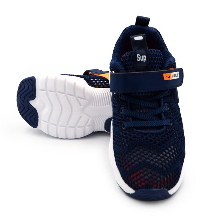 "Kule Kids: Running Shoes For Children Run Wild in Style with Dark Blue Flying Woven  (Sizes 26-31 EUR)  (B- Kx2156 - Blue)" - Image 5