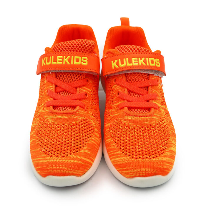 "Kule Kids: Conquer Comfort and Style with Lace-Up Running Shoes for Women & Man (Sizes 31-37 EUR)  (B- kz3128 Orange)" - Image 2