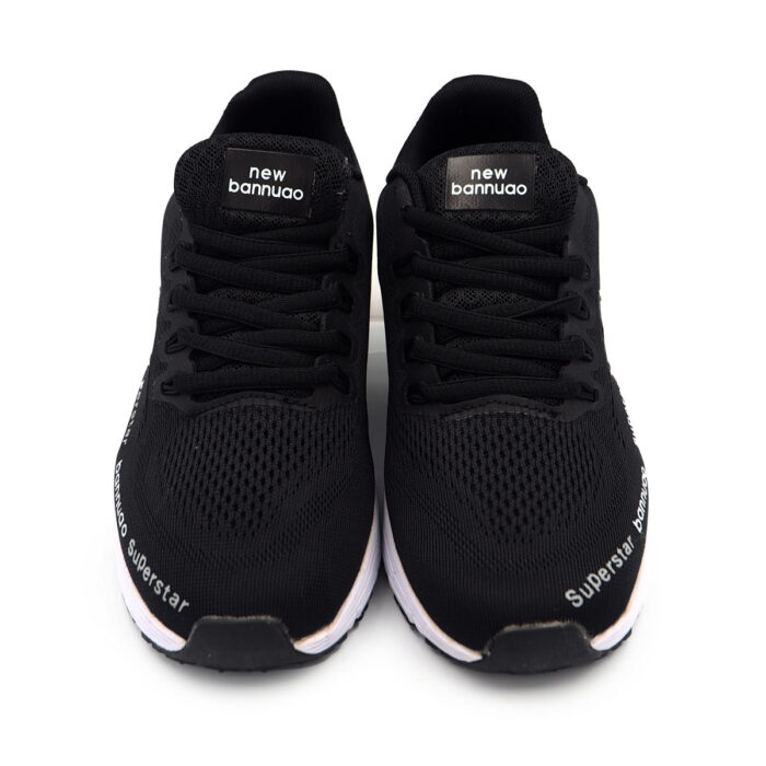 "Bannuo: Elevate Your Performance in Black Sport Shoes for Unisex, Stylish Design, Casul Sneaker (Sizes 36-39 EUR)wl815-01 " - Image 2