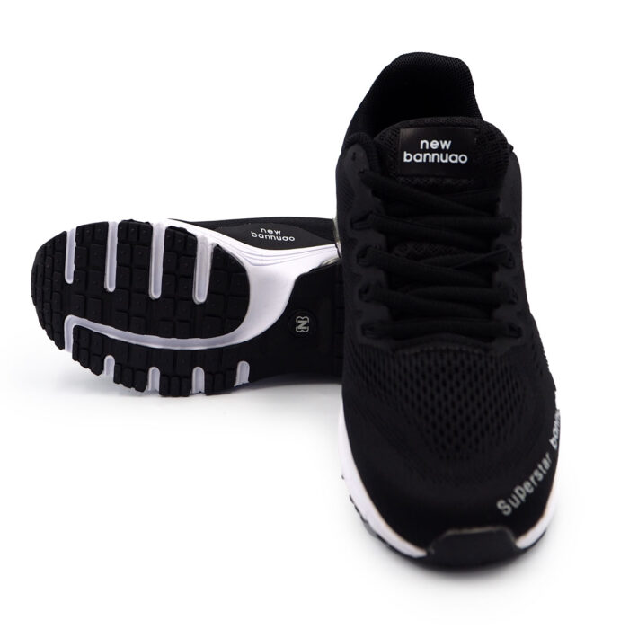 "Bannuo: Elevate Your Performance in Black Sport Shoes for Unisex, Stylish Design, Casul Sneaker (Sizes 36-39 EUR)wl815-01 " - Image 5