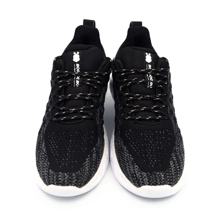 Breathable Lace-Up Sneakers for Men & Women Modern with Ankle Support 24362- black - Image 2