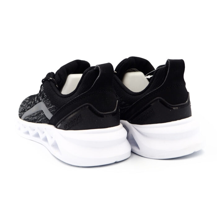 Breathable Lace-Up Sneakers for Men & Women Modern with Ankle Support 24362- black - Image 4