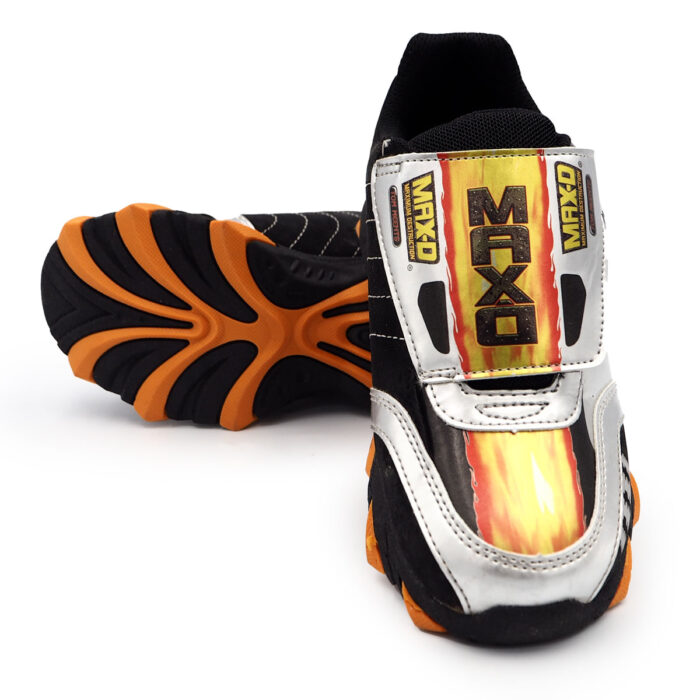 Hook & Loop Shoes for Children, Boys & Girs Sport Casul Rev Up for Fun with Monster Jam (Sizes 28-33 EUR)(B- 180457 Black Silver ) - Image 5