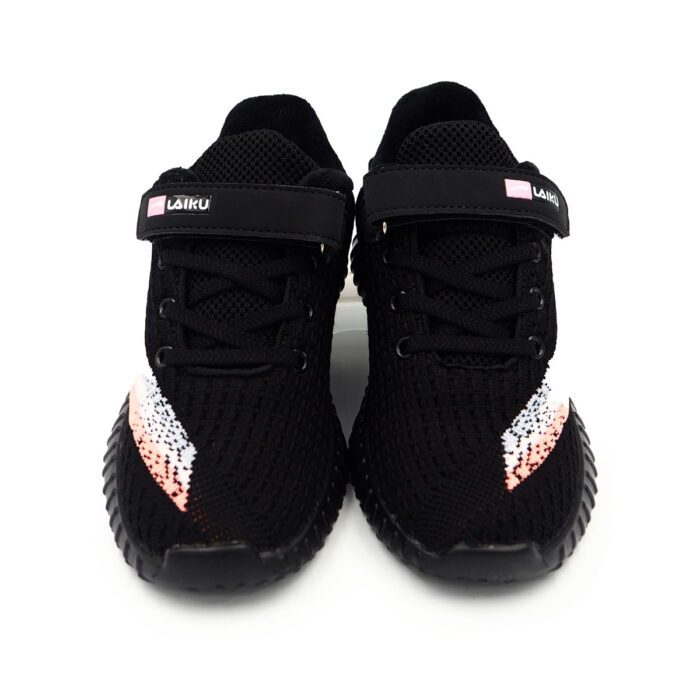Laiku: Flying Fabric Shoes For Girls & Boys School Kasut, Casual Outings (Sizes 31-37 EUR)(B- 9508 Black) - Image 2